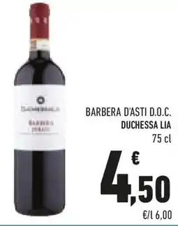 Conad Barbera d'asti d.o.c. DUCHESSA LIA offerta