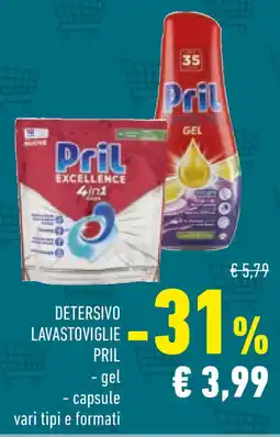 Conad Detersivo lavastoviglie PRIL offerta