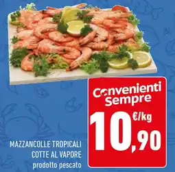 Conad Mazzancolle tropicali cotte al vapore offerta