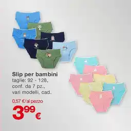 KiK Slip per bambini offerta