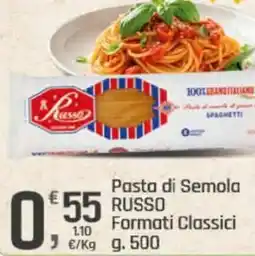 Supermercati Dok Pasta di Semola RUSSO Formati Classici offerta