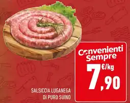 Conad Salsiccia luganega di puro suino offerta
