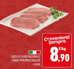 Conad Lonza di suino nazionale conad percorso qualità a fette offerta