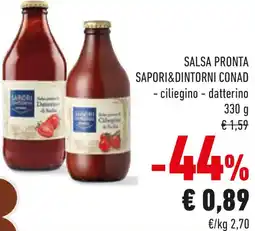Conad Salsa pronta SAPORI&DINTORNI CONAD offerta