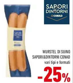 Conad Wurstel di suino SAPORI&DINTORNI CONAD offerta