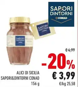 Conad Alici di sicilia SAPORI&DINTORNI CONAD offerta