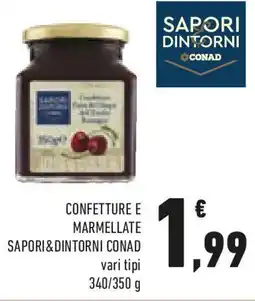 Conad Confetture e marmellate SAPORI&DINTORNI CONAD offerta