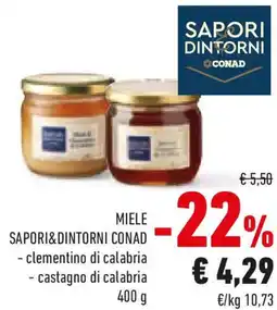 Conad Miele sapori&dintorni conad clementino di calabria e castagno di calabria offerta