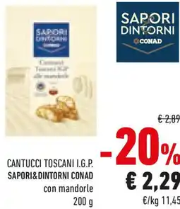 Conad Cantucci toscani i.g.p. sapori&dintorni conad con mandorle offerta