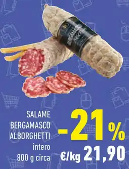 Conad Salame bergamasco alborghetti intero offerta