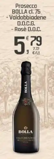 Supermercati Dok Prosecco BOLLA -Valdobbiadene D.O.C.G. - Rosè D.O.C. offerta