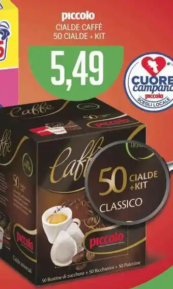 Piccolo cialde caffè 50 cialde + kit