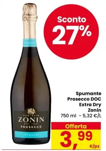 Despar Spumante Prosecco DOC Extra Dry Zonin offerta