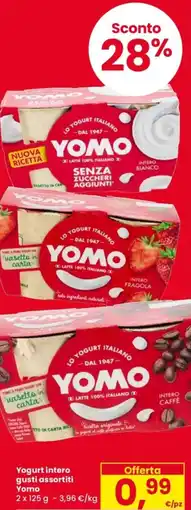 Despar Yogurt intero Yomo offerta