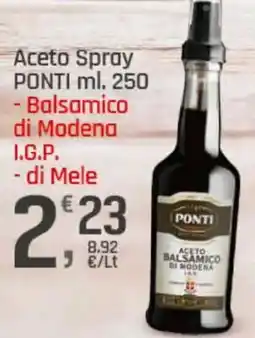 Supermercati Dok Aceto Spray PONTI offerta