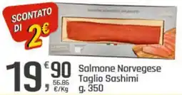 Supermercati Dok Salmone Norvegese Taglio Sashimi offerta