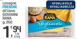 Supermercati Dok Lasagne FRESCHE all'Uovo GIOVANNI RANA offerta