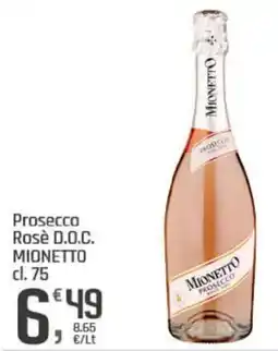 Supermercati Dok Prosecco Rosè D.O.C. MIONETTO offerta