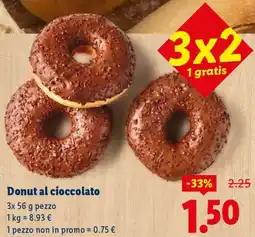 Lidl Donut al cioccolato offerta