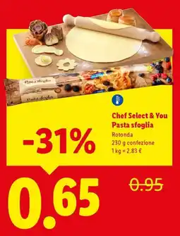Lidl Chef Select & You Pasta sfoglia offerta