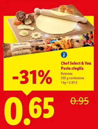 Lidl Chef Select & You Pasta sfoglia offerta