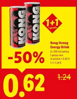 Lidl Kong Strong Energy Drink offerta