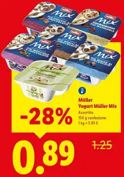 Lidl Müller Yogurt Müller Mix offerta