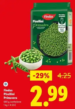Lidl Findus Pisellini Primavera offerta