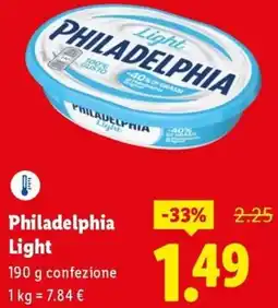 Lidl Philadelphia Light offerta