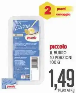 Supermercati Piccolo Piccolo il burro 10 porzioni offerta