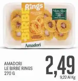Supermercati Piccolo Amadori le birbe rings offerta