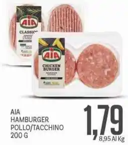 Supermercati Piccolo Aia hamburger pollo/tacchino offerta