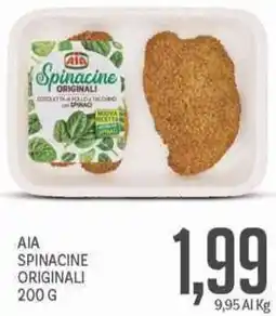 Supermercati Piccolo Aia spinacine originali offerta