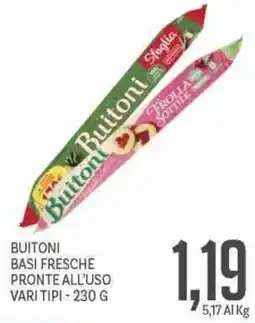 Supermercati Piccolo Buitoni basi fresche pronte all'uso offerta