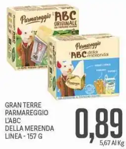 Supermercati Piccolo Gran terre parmareggio l'abc della merenda linea offerta