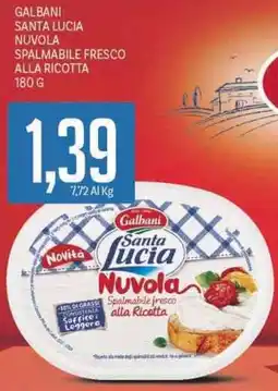 Supermercati Piccolo Galbani santa lucia nuvola spalmabile fresco alla ricotta offerta
