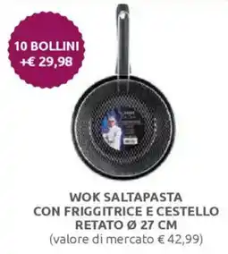 Ipersoap Wok saltapasta con friggitrice e cestello retato ø 27 cm offerta