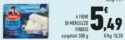 Conad 4 fiori di merluzzo FINDUS surgelati offerta