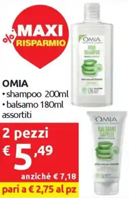Ipersoap OMIA shampoo - balsamo offerta