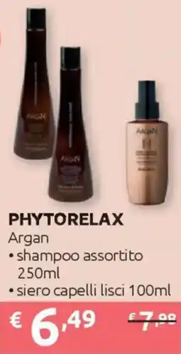 Ipersoap PHYTORELAX Argan shampoo - siero capelli lisci offerta