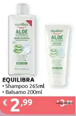Ipersoap EQUILIBRA Shampoo - Balsamo offerta