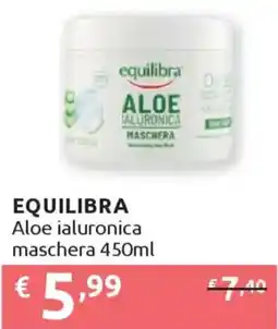 Ipersoap EQUILIBRA Aloe ialuronica maschera offerta
