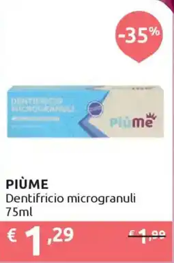 Ipersoap PIÙME Dentifricio microgranuli offerta