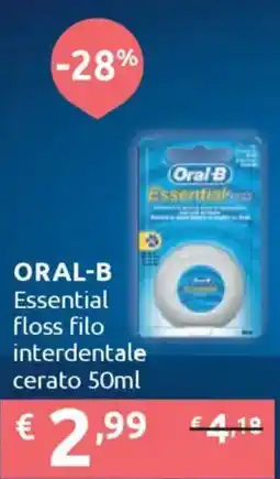 Ipersoap ORAL-B Essential floss filo interdentale cerato offerta