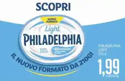 Supermercati Piccolo Philadelphia light offerta