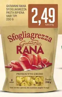 Supermercati Piccolo Giovanni rana sfogliagrezza pasta ripiena offerta