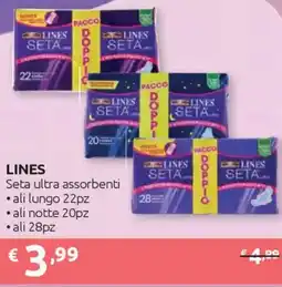 Ipersoap LINES Seta ultra assorbenti offerta