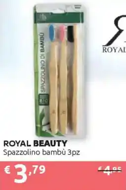 Ipersoap ROYAL BEAUTY Spazzolino bambù 3pz offerta