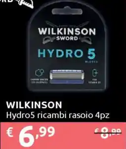 Ipersoap WILKINSON Hydro5 ricambi rasoio 4pz offerta