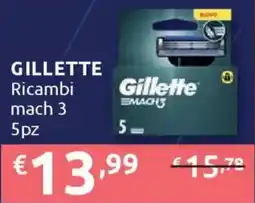 Ipersoap GILLETTE Ricambi mach 3 5pz offerta
